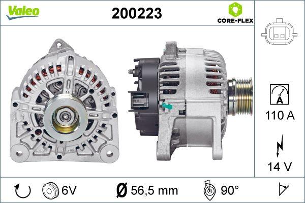 Valeo 200223 - Alternator autospares.lv