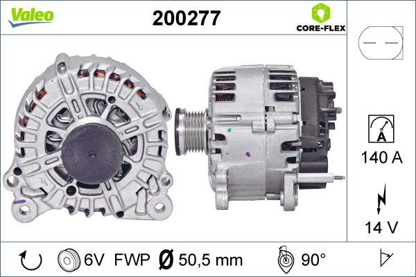 Valeo 200277 - Alternator autospares.lv