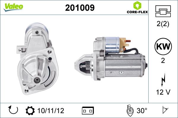 Valeo 201009 - Starter autospares.lv