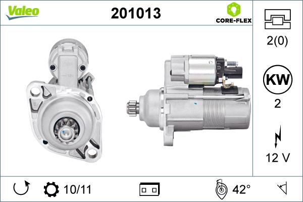 Valeo 201013 - Starter autospares.lv