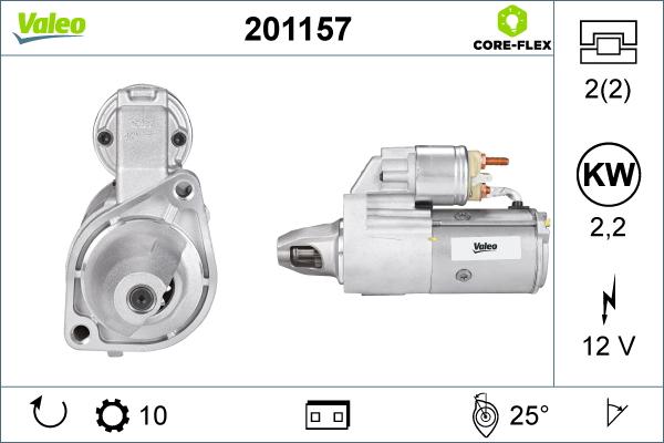 Valeo 201157 - Starter autospares.lv