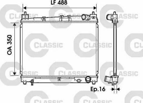 FPS 70 A533 - Radiator, engine cooling autospares.lv