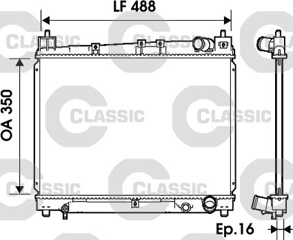 Valeo 234840 - Radiator, engine cooling autospares.lv