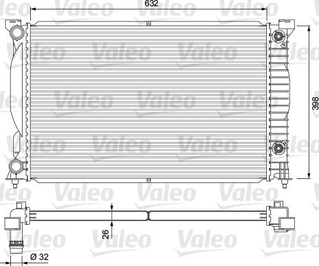 Valeo 234269 - Radiator, engine cooling autospares.lv