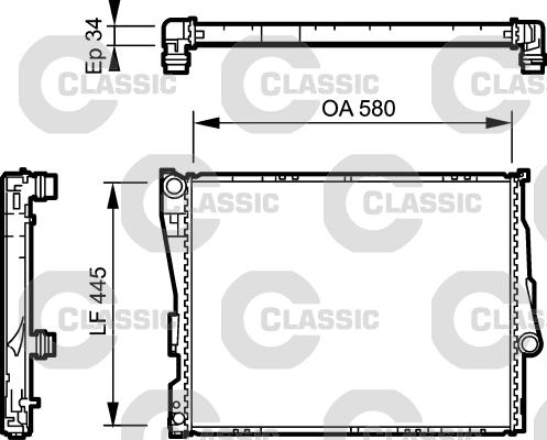 Valeo 234276 - Radiator, engine cooling autospares.lv