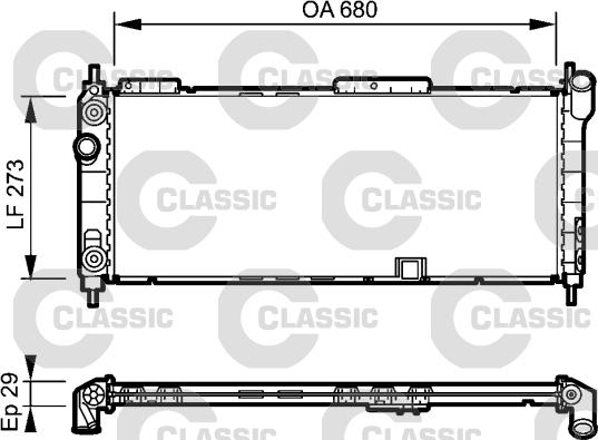 Valeo 234271 - Radiator, engine cooling autospares.lv