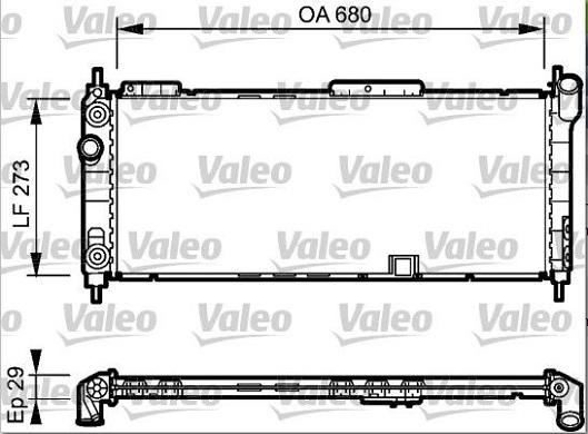 Valeo 234271 - Radiator, engine cooling autospares.lv