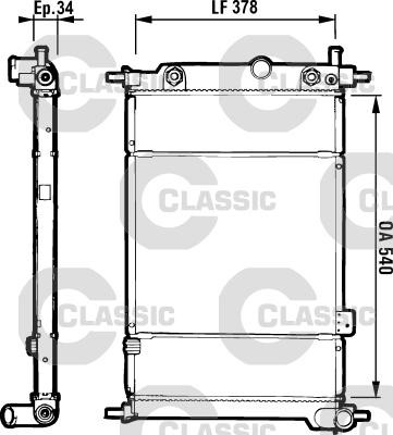 Valeo 230994 - Radiator, engine cooling autospares.lv