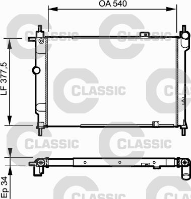 Valeo 230993 - Radiator, engine cooling autospares.lv