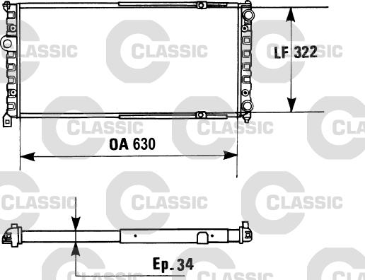 Valeo 230945 - Radiator, engine cooling autospares.lv