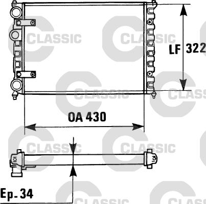 Valeo 230946 - Radiator, engine cooling autospares.lv