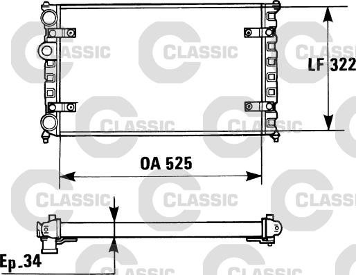 Valeo 230947 - Radiator, engine cooling autospares.lv