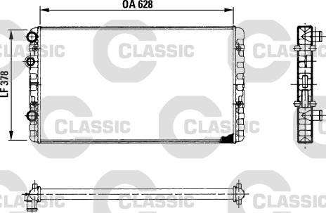 Valeo 230 955 - Radiator, engine cooling autospares.lv