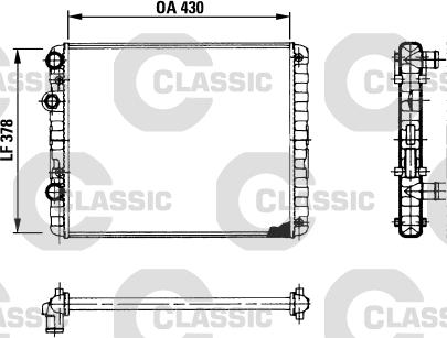 Valeo 230956 - Radiator, engine cooling autospares.lv