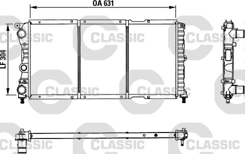 Valeo 230981 - Radiator, engine cooling autospares.lv