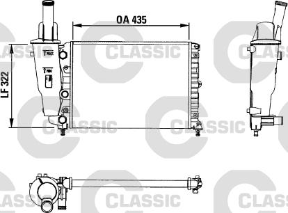 Valeo 230976 - Radiator, engine cooling autospares.lv