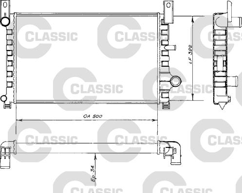 Valeo 230484 - Radiator, engine cooling autospares.lv