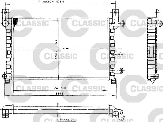 Valeo 230483 - Radiator, engine cooling autospares.lv