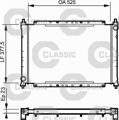 Valeo 230565 - Radiator, engine cooling autospares.lv