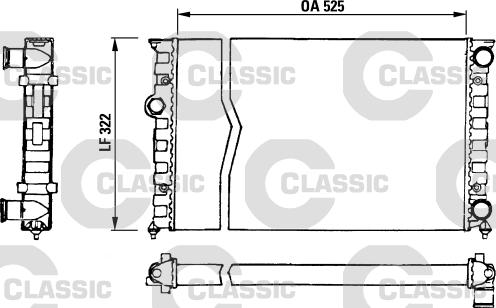 Valeo 230505 - Radiator, engine cooling autospares.lv