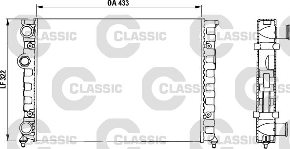 Valeo 230503 - Radiator, engine cooling autospares.lv