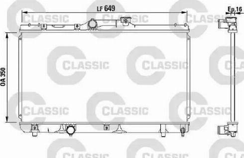 FPS 70 A1286-X - Radiator, engine cooling autospares.lv