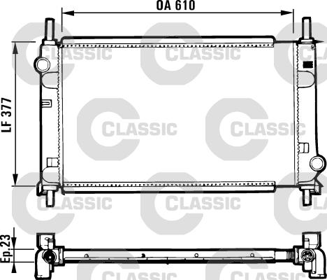 Valeo 231550 - Radiator, engine cooling autospares.lv