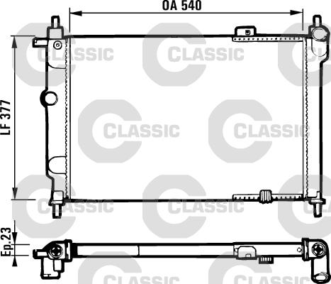 Valeo 231551 - Radiator, engine cooling autospares.lv