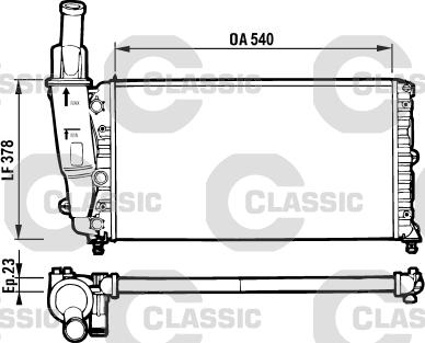 Valeo 231562 - Radiator, engine cooling autospares.lv