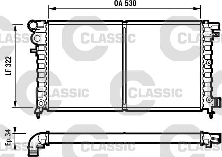 Valeo 231530 - Radiator, engine cooling autospares.lv