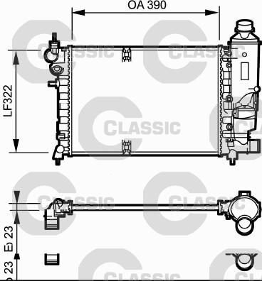 Valeo 231528 - Radiator, engine cooling autospares.lv