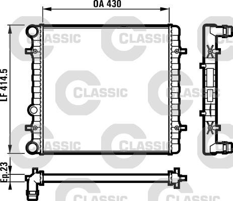 Valeo 231607 - Radiator, engine cooling autospares.lv