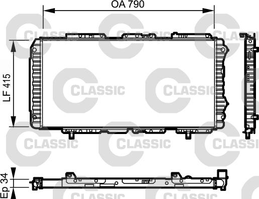 Valeo 231611 - Radiator, engine cooling autospares.lv