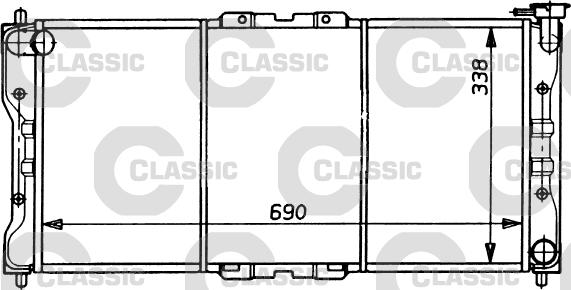 Valeo 231073 - Radiator, engine cooling autospares.lv