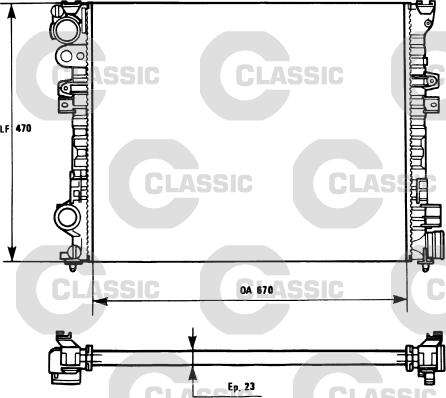 Valeo 231166 - Radiator, engine cooling autospares.lv