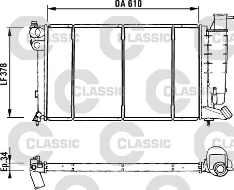 Valeo 231181 - Radiator, engine cooling autospares.lv