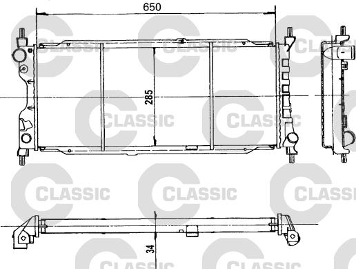 Valeo 231179 - Radiator, engine cooling autospares.lv