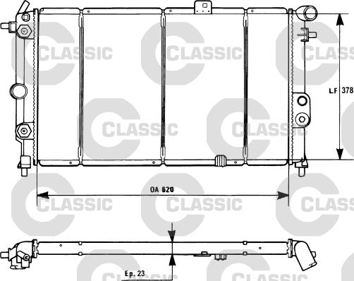 Valeo 231175 - Radiator, engine cooling autospares.lv