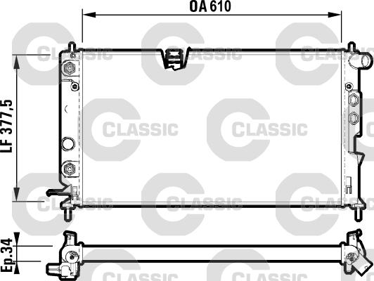 Valeo 231847 - Radiator, engine cooling autospares.lv