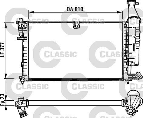 Valeo 231296 - Radiator, engine cooling autospares.lv