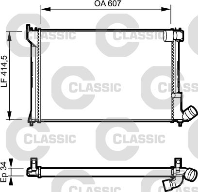 Valeo 231297 - Radiator, engine cooling autospares.lv