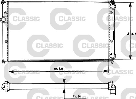 Valeo 231265 - Radiator, engine cooling autospares.lv