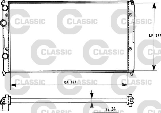 Valeo 231267 - Radiator, engine cooling autospares.lv