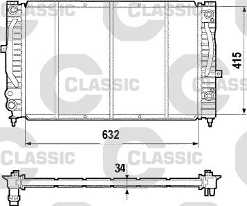 Valeo 231755 - Radiator, engine cooling autospares.lv