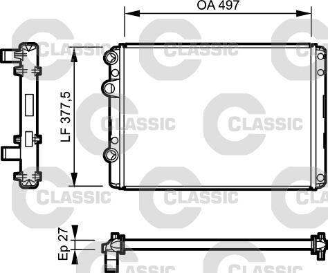 Valeo 232953 - Radiator, engine cooling autospares.lv