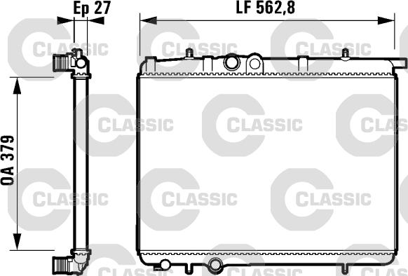 Valeo 232910 - Radiator, engine cooling autospares.lv