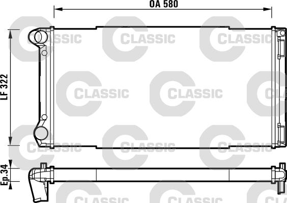 Valeo 232913 - Radiator, engine cooling autospares.lv