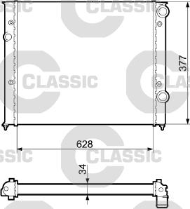 Valeo 232437 - Radiator, engine cooling autospares.lv