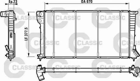 TEMPEST TP.15.61.315 - Radiator, engine cooling autospares.lv