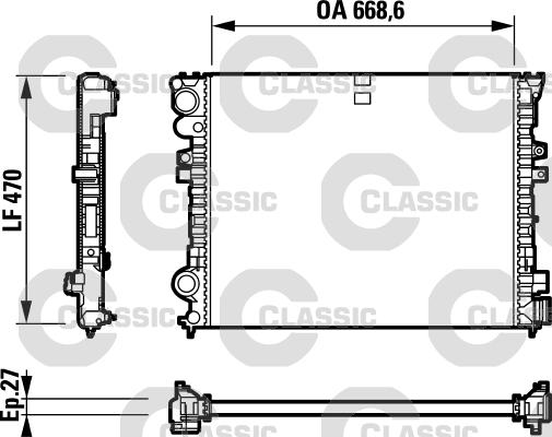 Valeo 232692 - Radiator, engine cooling autospares.lv